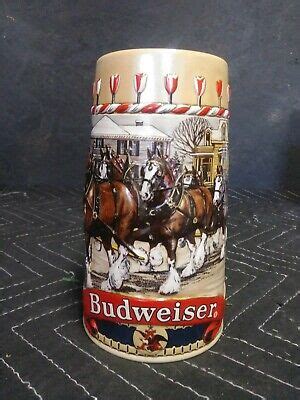 Home for the Holidays 1997 Budweiser Holiday Stein CS313 - by Ceramarte - Made in Brazil - Perfect for Budweiser Fans and Collectors (143) 35. . 1986 budweiser holiday stein